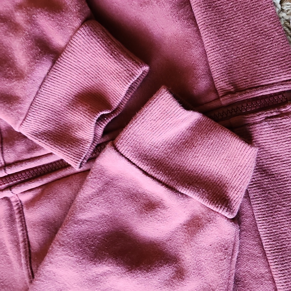 Universal Thread rusty maroon colored crop zippered jacket womans XL - Picture 5 of 7